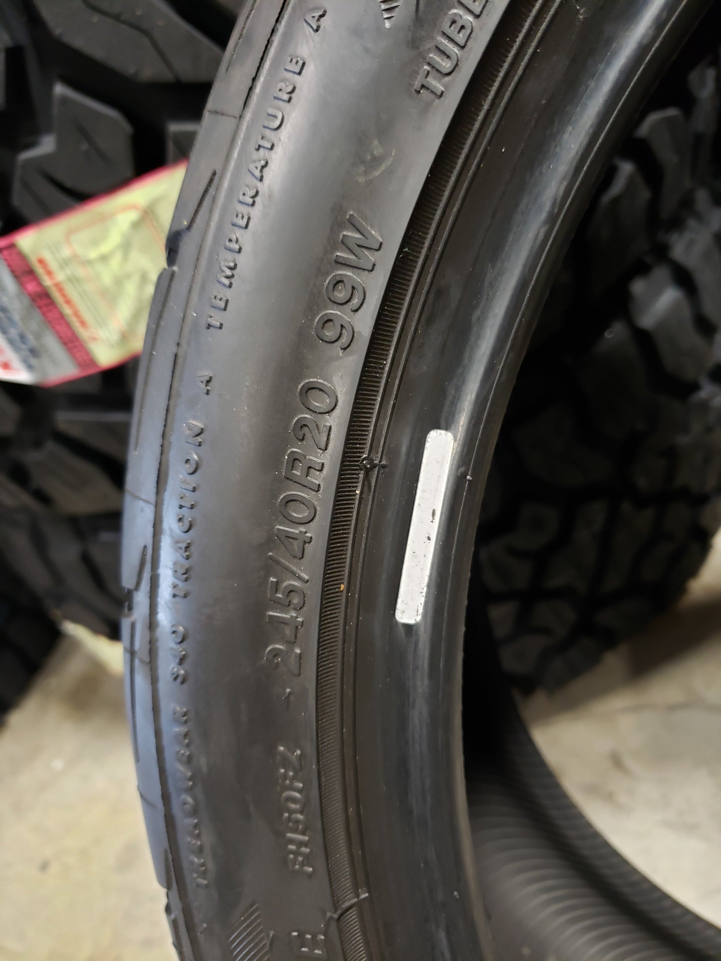 SINGLE 245/40R20 Firestone Firehawk Indi 500 99 W XL - Used Tires