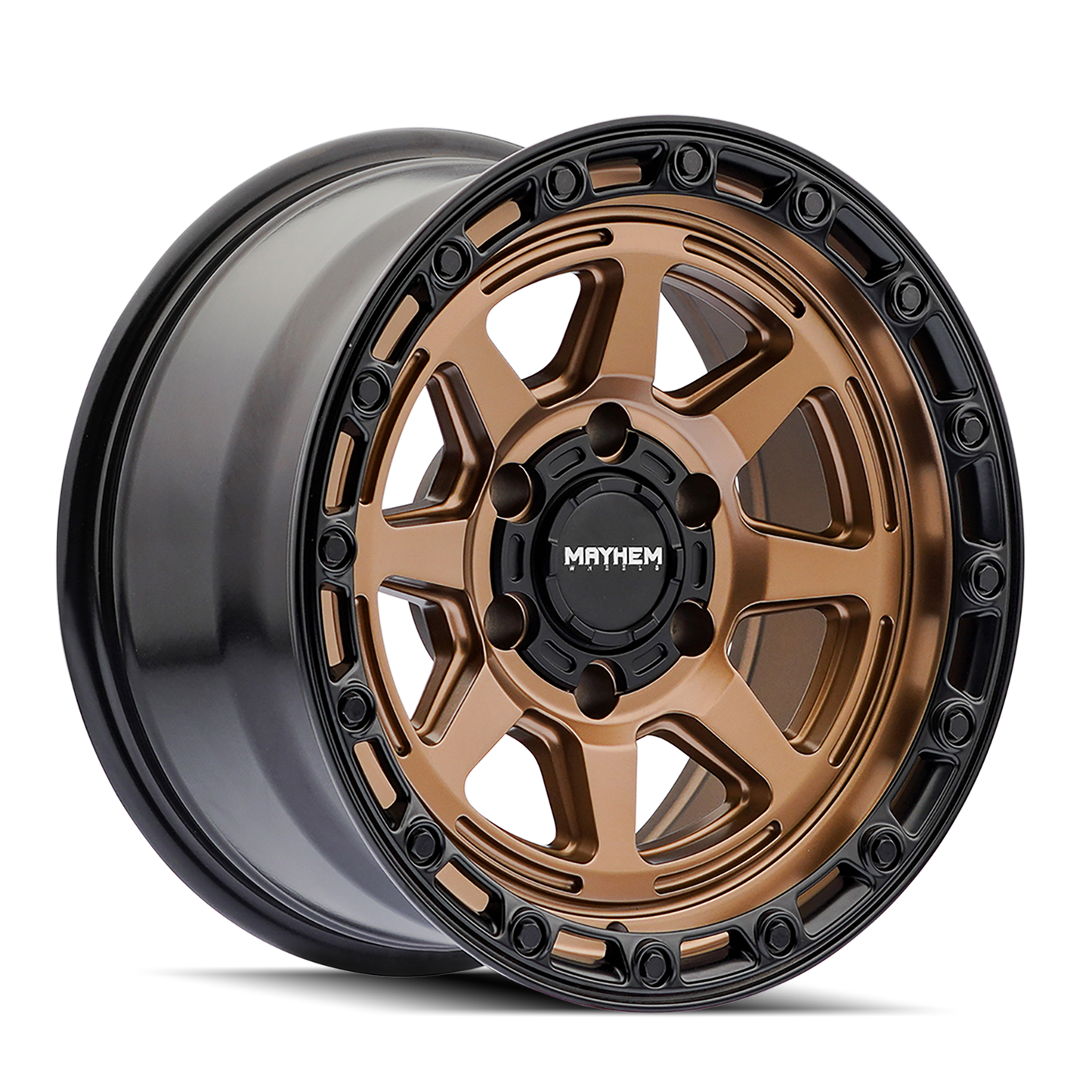 Mayhem 8306 Ridgeline - 17x8.5 0mm 6x139.7 Bronze/black Lip Wheel | 8306-7883BZ6