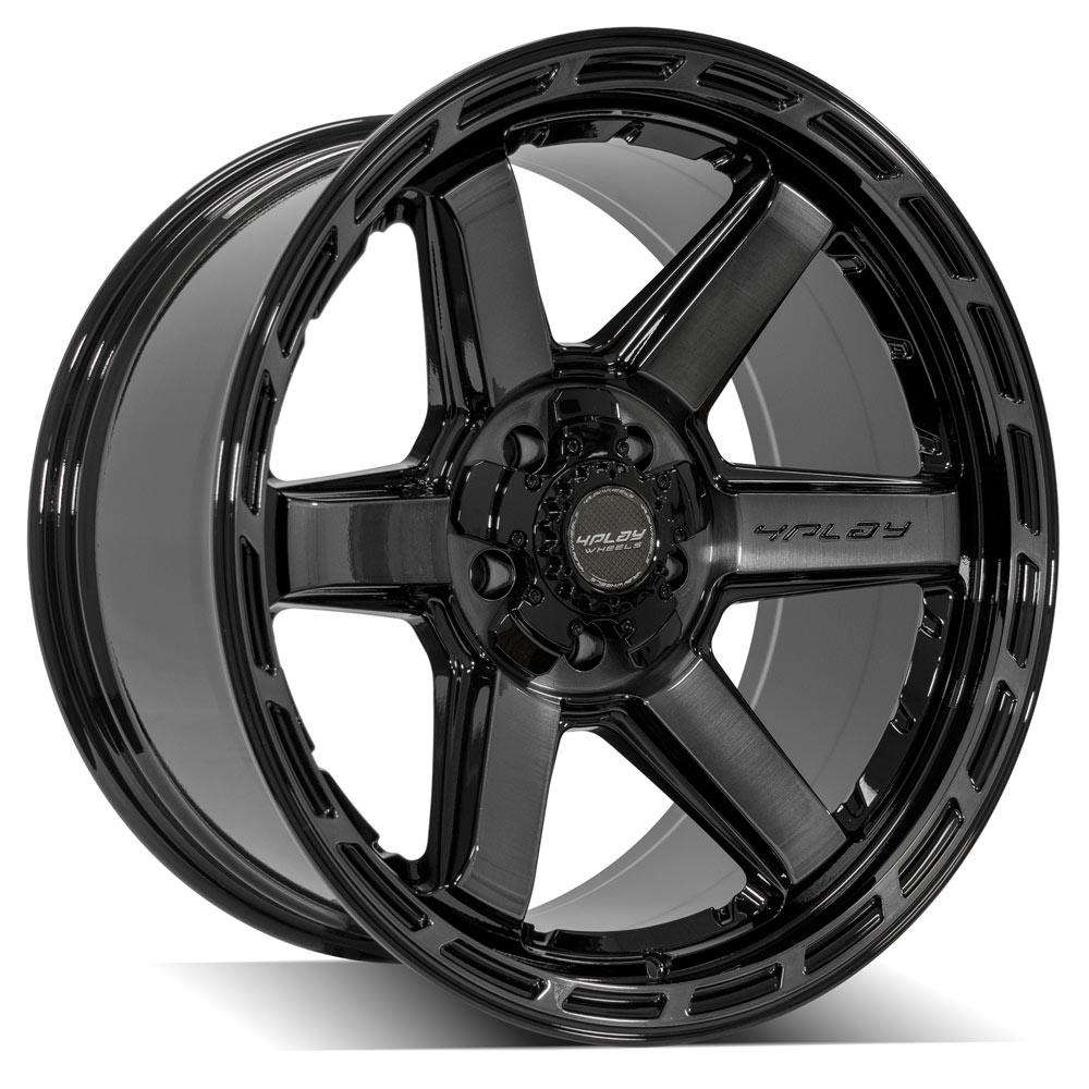 4PLAY 4P63 WHEELS | GLOSS BLACK BRUSHED FACE | 22X12 -44MM | 6X135,6X139.7 (6X5.5)