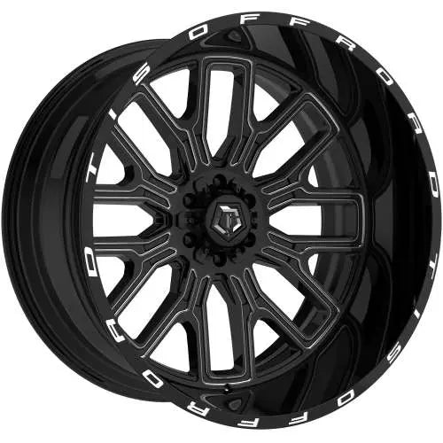 TIS 560BM 20x9 0 6x135/6x139.7 Gloss Black Milled