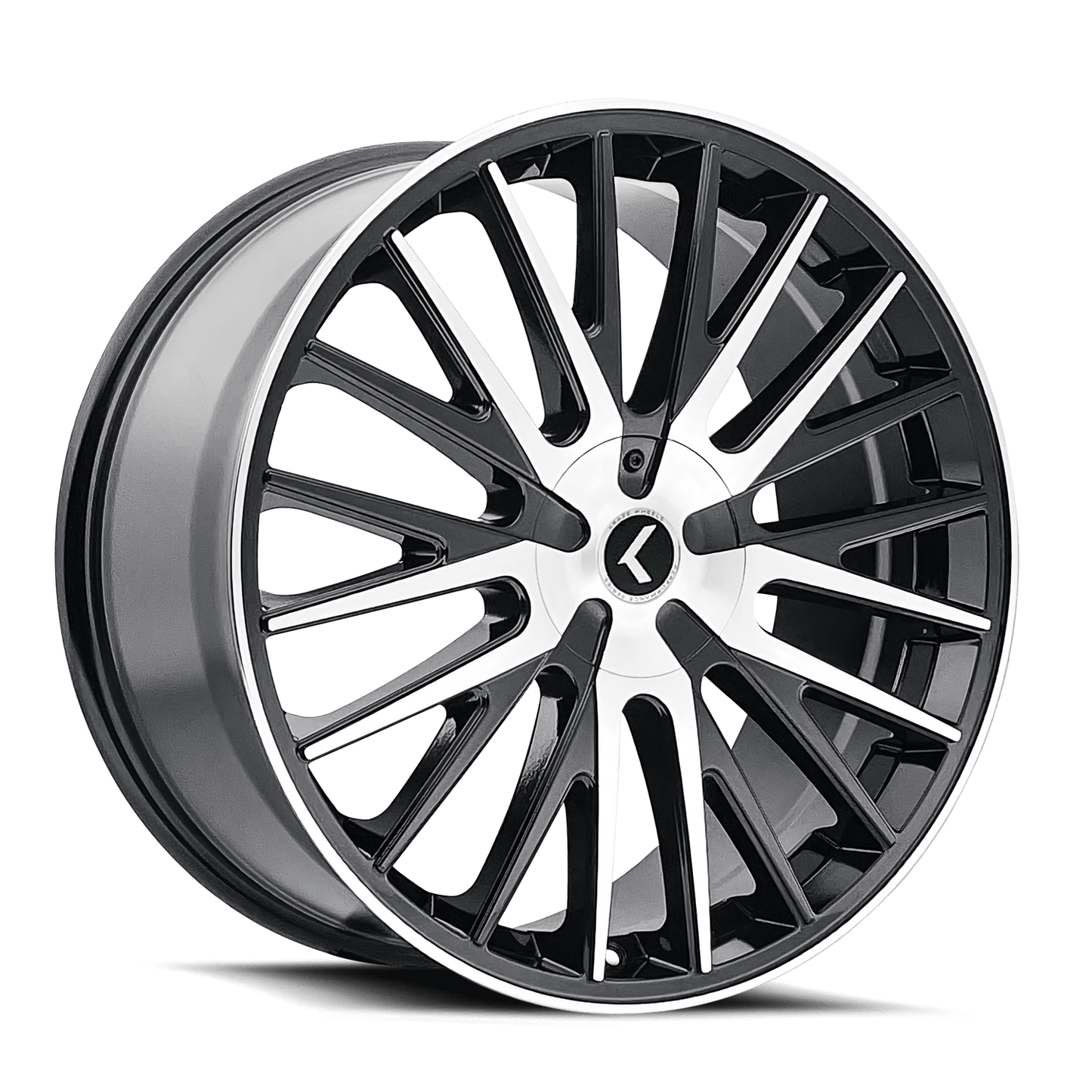 Kraze KR185 Double Down - 17x8 38mm 5x114.3 Black Machined Wheel | KR185-7814BM38