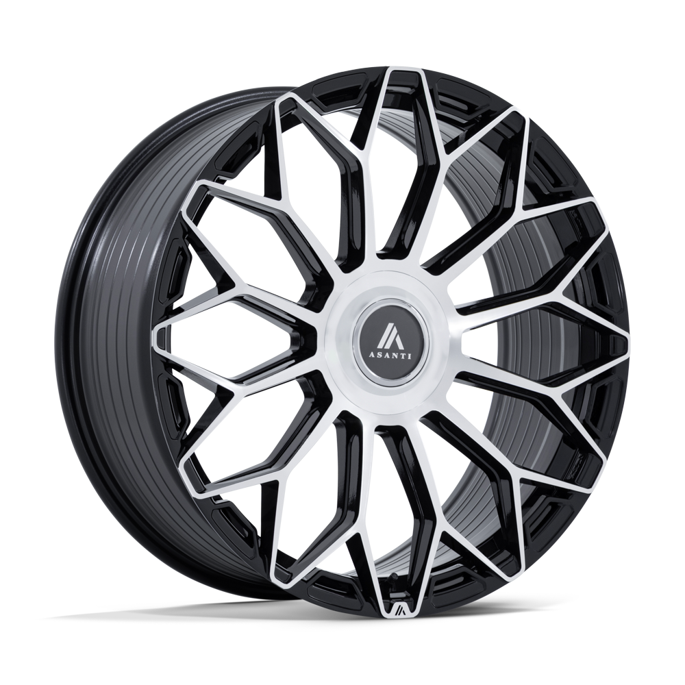 Asanti Black AB051 ENVOY - 24x10 35mm 5x112, 5x120 Gloss Black Machined Wheel | AB051BD24105935