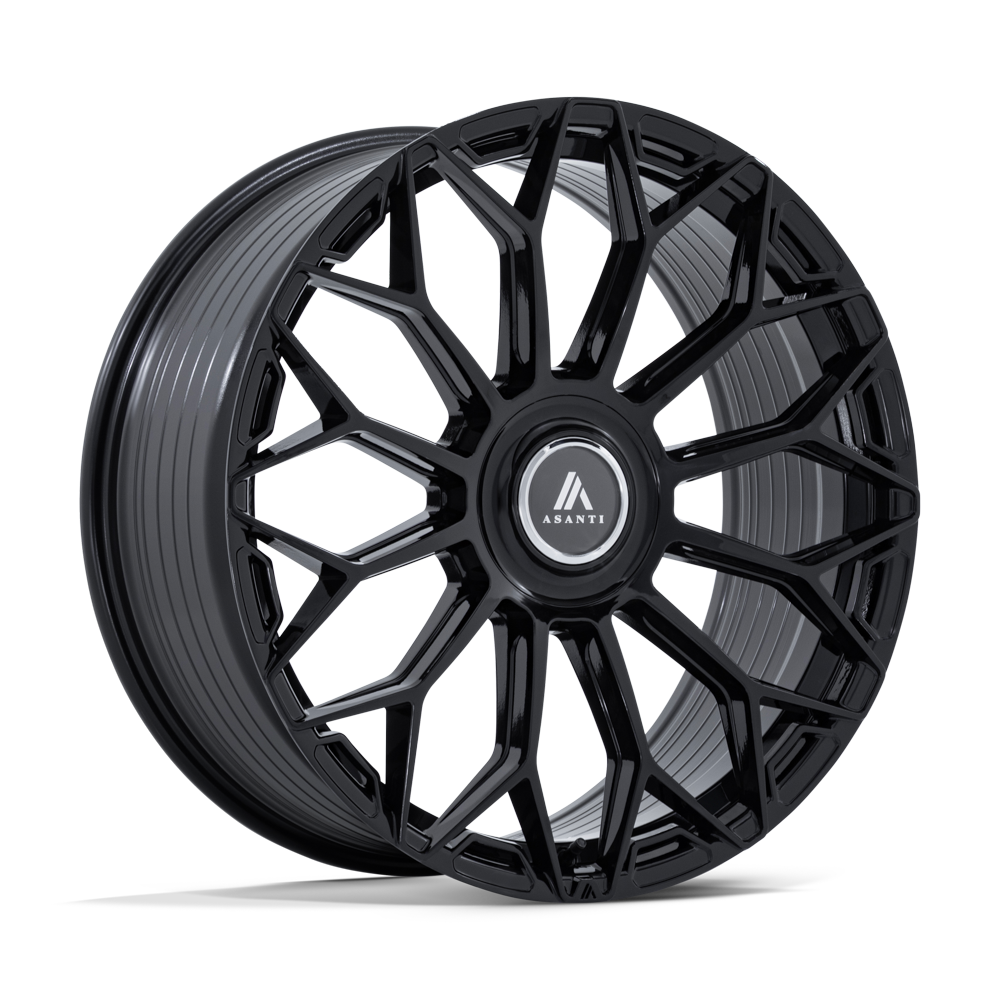 Asanti Black AB051 ENVOY - 20x9 20mm 5x112, 5x120 Gloss Black Wheel | AB051BX20905N20