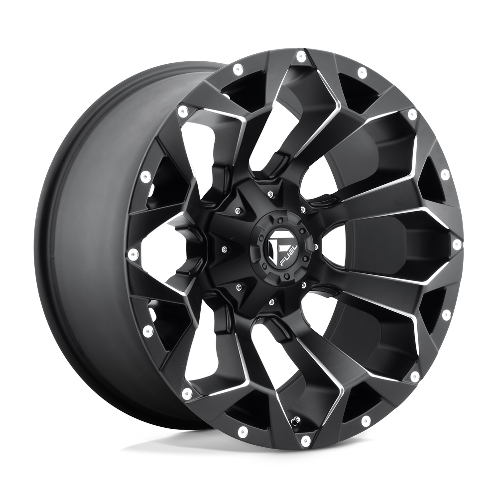 Fuel 1Pc D546 ASSAULT - 18x9 -12mm 8x165.1 MATTE BLACK MILLED Wheel | D54618908245