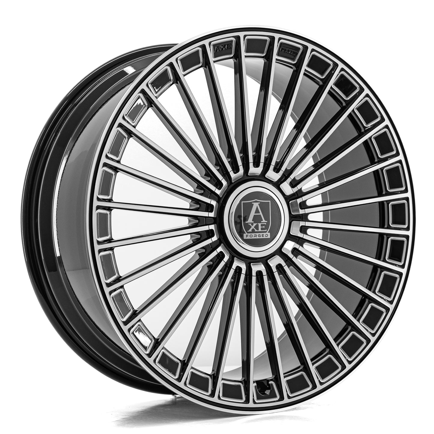 AXE FF4-Forged 24x10 30 5x115 BLACK AND POLISHED FACE