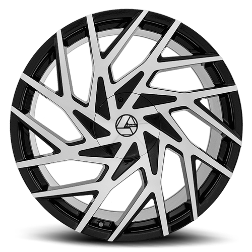 AZARA AZA-518 24X9 18 5X115/5X139.7 GLOSS BLACK & MACHINED