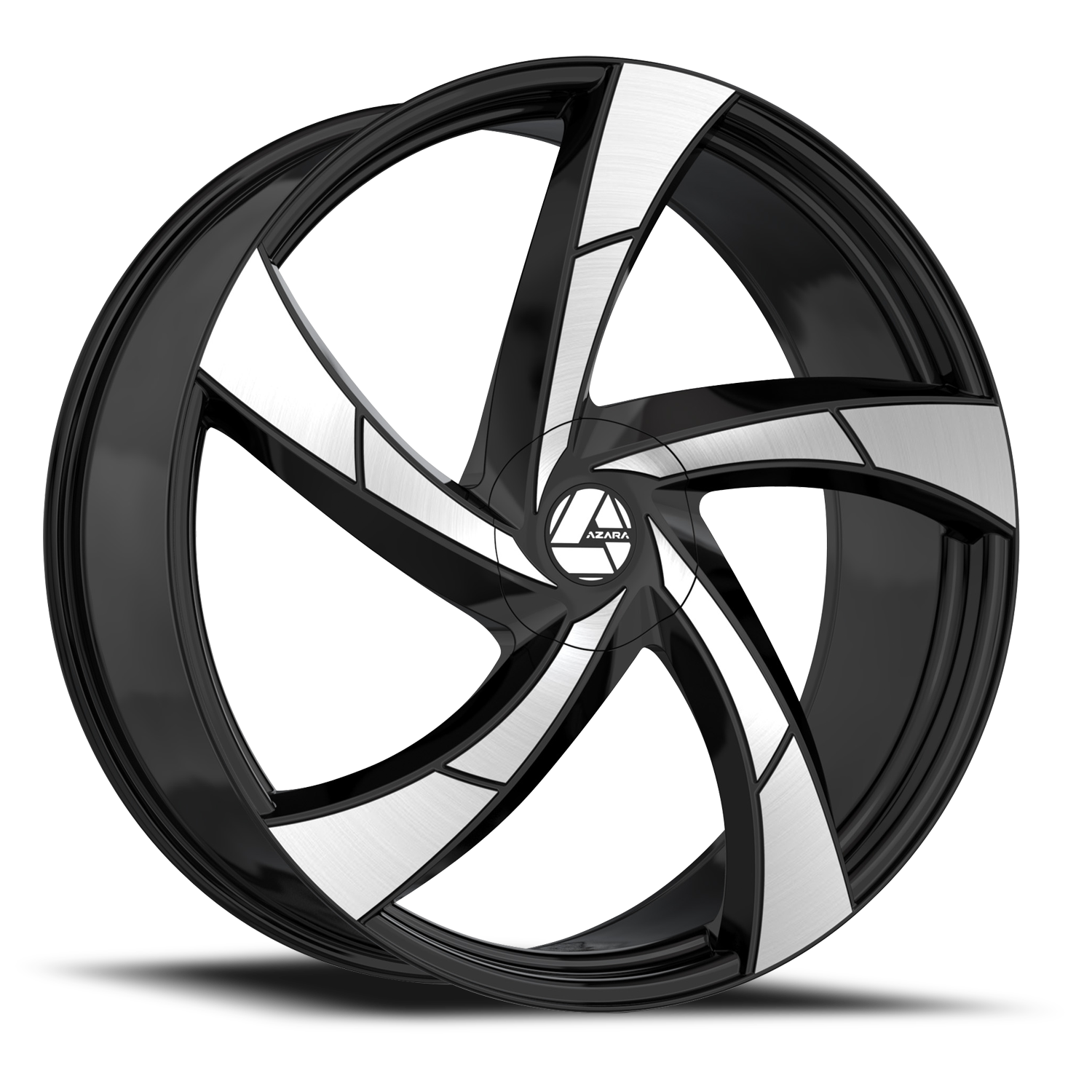アヤ AZARA AZA-524 22X8.5 38 5X112/5X114.3 GLOSS BLACK & MACHINED