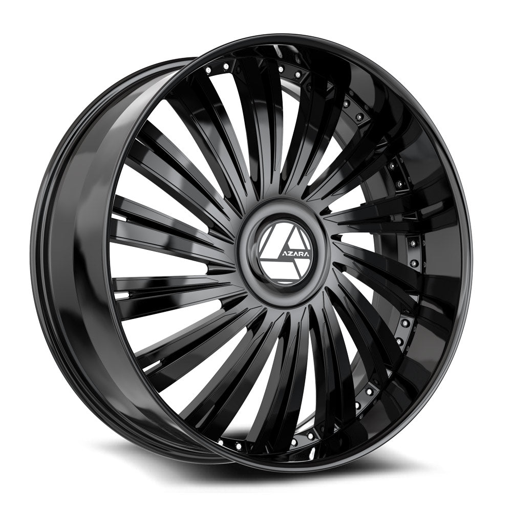 AZARA AZX-102 30X9.5 15 BLANK GLOSS BLACK – Wheels Below Retail