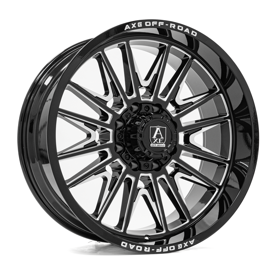 AXE ECHO 22x10 -19 8x165.1 GLOSS BLACK MILLED
