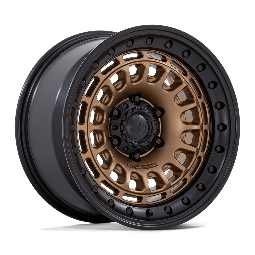 BLACK RHINO HARD ALLOYS BR014 SAHARA 17x9 -12 6x139.7 MATTE BRONZE W GLOSS BLACK LIP