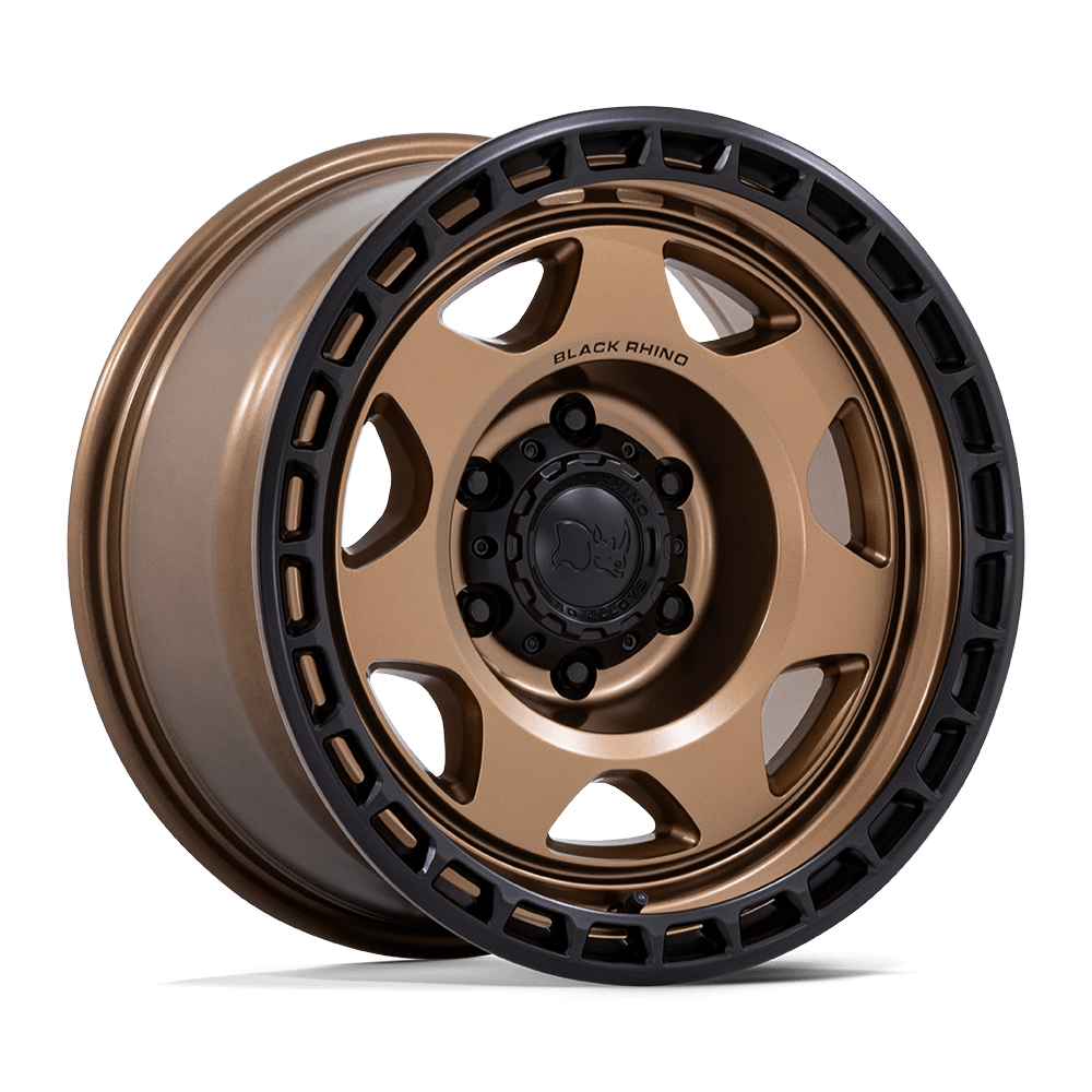 Black Rhino Hard Alloys BR018 VOYAGER - 17x8.5 0mm 6x135 MATTE BRONZE W/ M-BLACK LIP Wheel | BR018ZB17856300