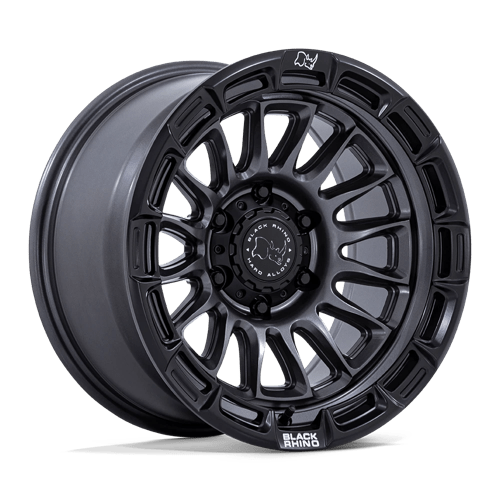 BLACK RHINO HARD ALLOYS BR025 RIVAL 20X9 1 6X139.7 MATTE GUNMETAL W/ MATTE BLK-LP