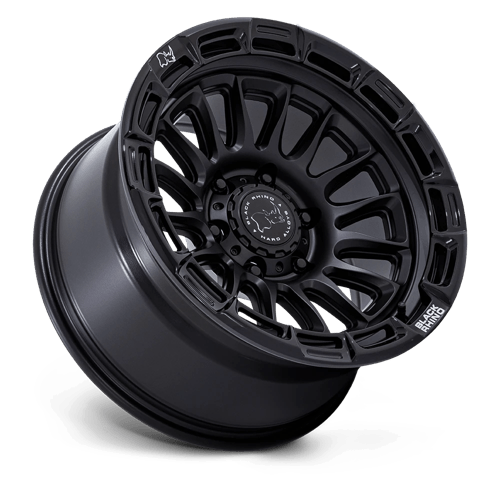 BLACK RHINO HARD ALLOYS BR025 RIVAL 17X8.5 10 5X127 MATTE BLACK W/ GLOSS BLK-LP
