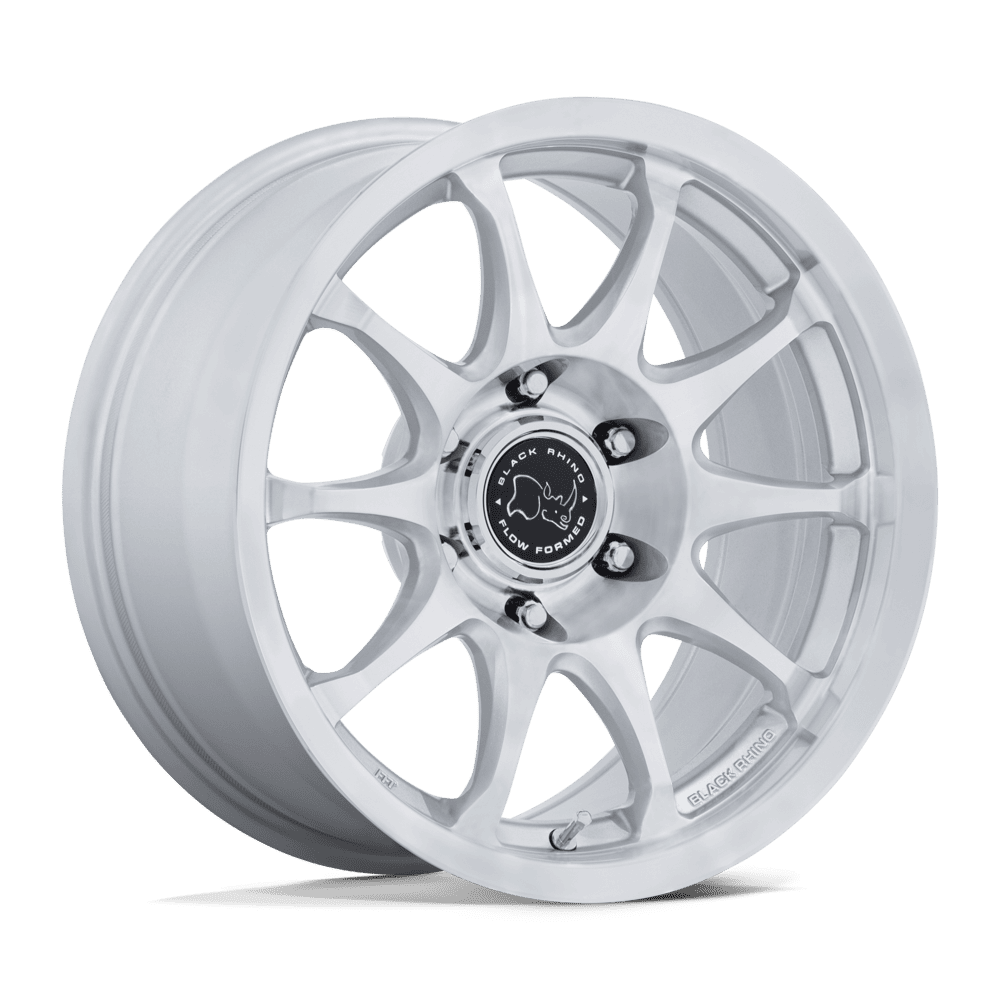 Black Rhino Hard Alloys BR038 RONIN - 17x8.5 0mm 6x135 GLOSS SILVER W/ MACHINED FACE Wheel | BR038SD17856300