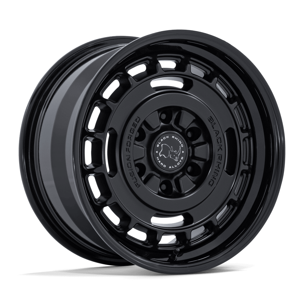 BLACK RHINO HARD ALLOYS BR600 VAGABOND 17X8 32 6X139.7 MATTE BLACK W/ GLOSS BLACK LIP
