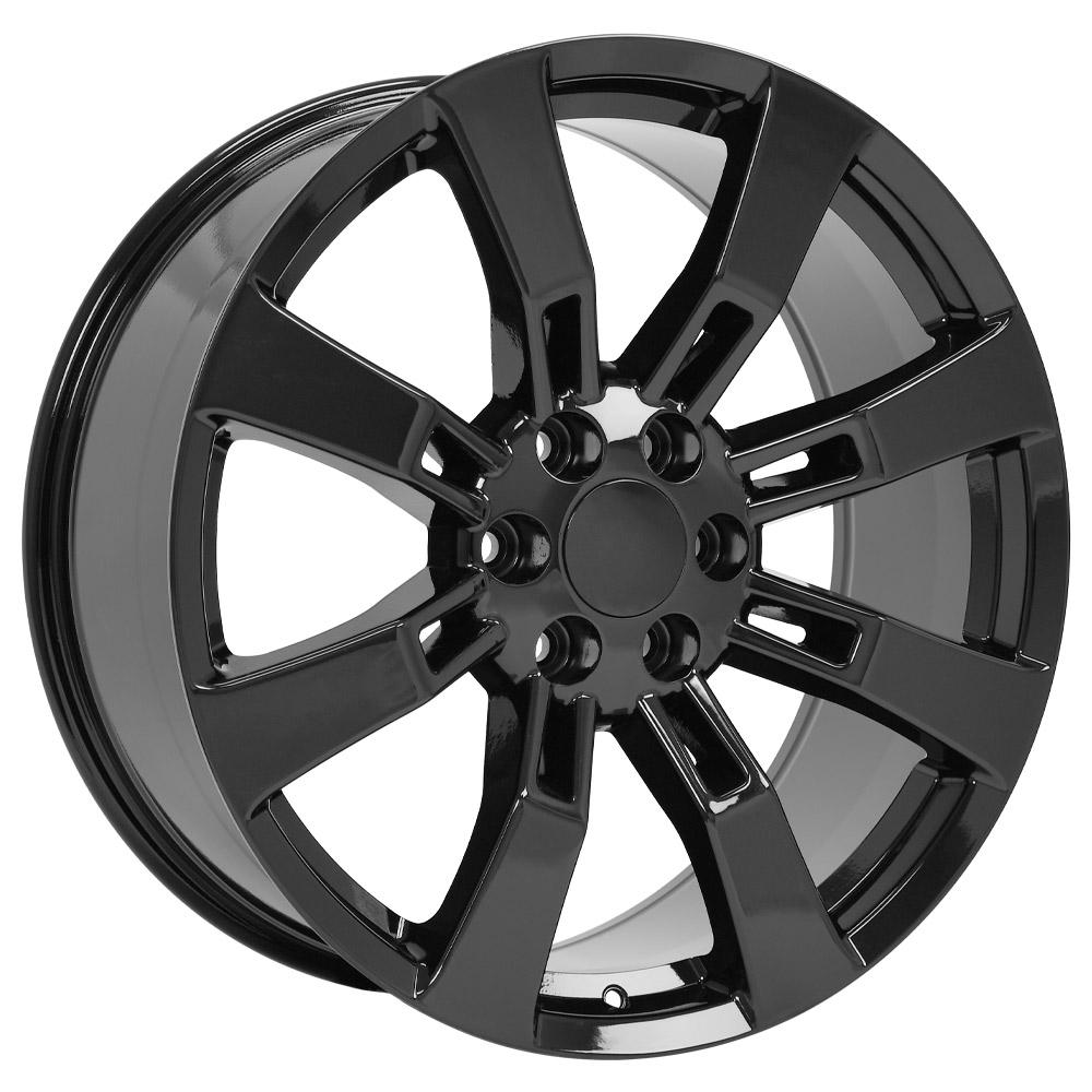 22" Replica Wheel CA82 Fits Cadillac Escalade 22x9 Black Wheel