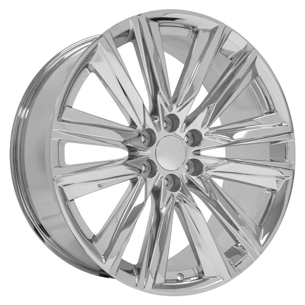 24" Replica Wheel CA91 Fits Cadillac Escalade 24x10 Chrome Wheel