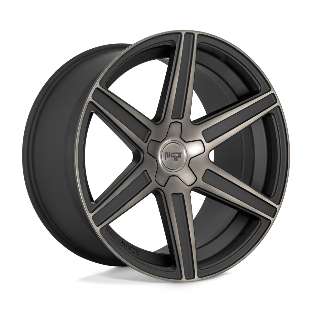 Niche 1Pc M236 CARINA - 20x10.5 20mm 5x114.3 MATTE MACH DOUBLE DARK TINT Wheel | M236200565+20