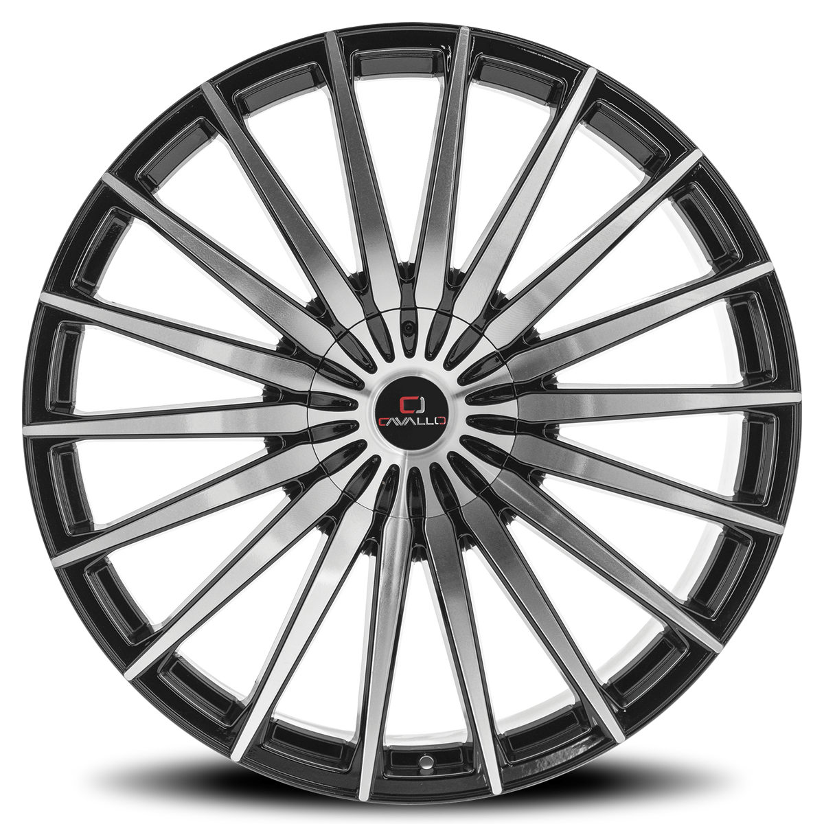 CAVALLO CLV-34 22X9.5 15 5X115/5X120 GLOSS BLACK & MACHINED