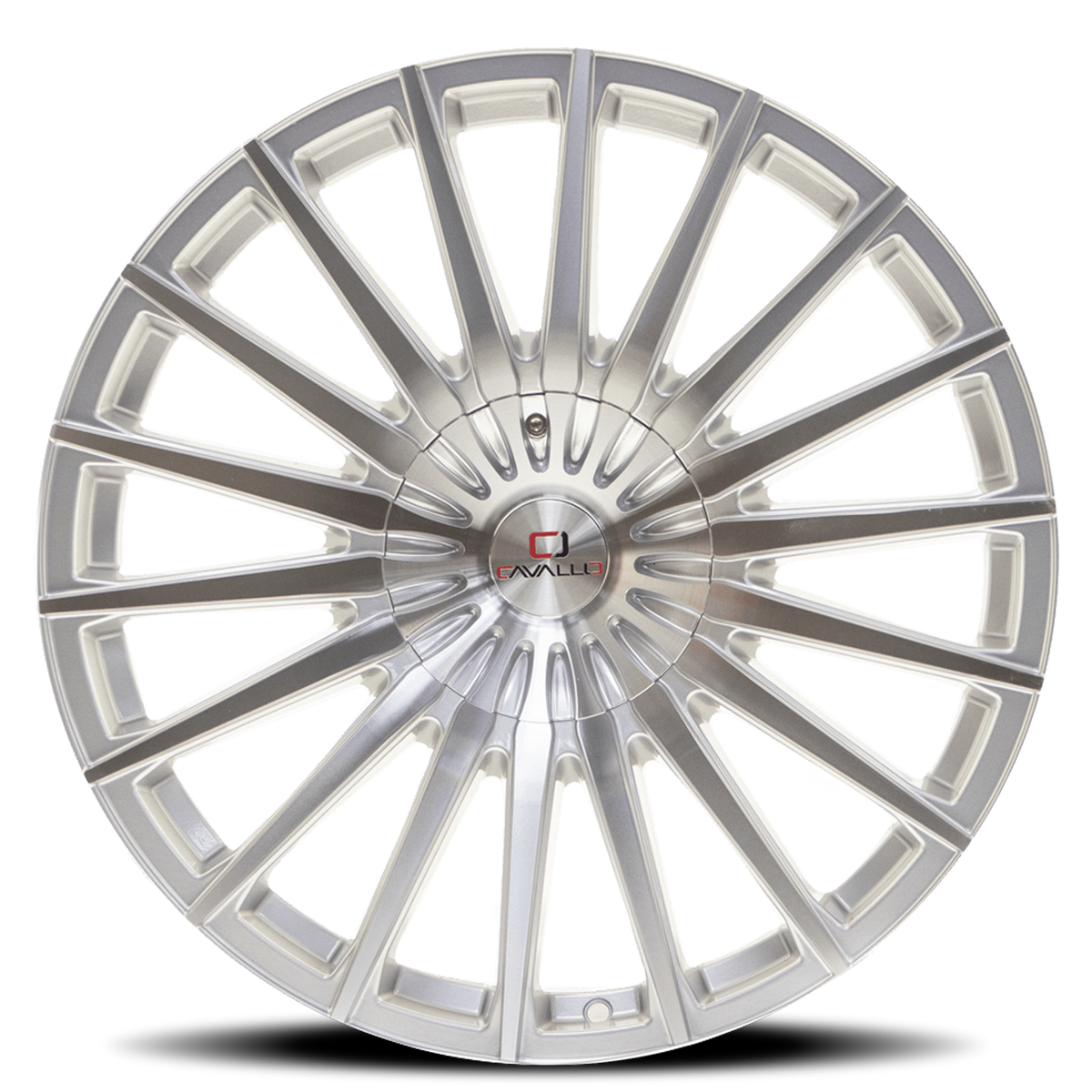 CAVALLO CLV-34 20X8.5 15 6X135/6X139.7 SILVER & MACHINED