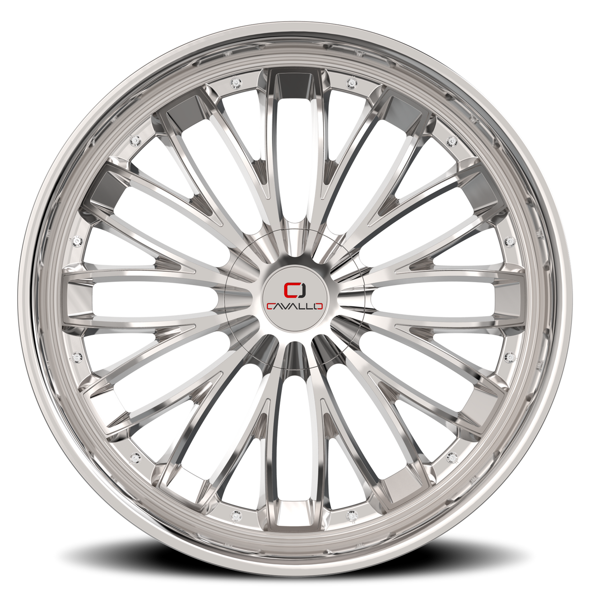 CAVALLO CLV-42 22X8.5 38 5X112/5X114.3 NANO CHROME