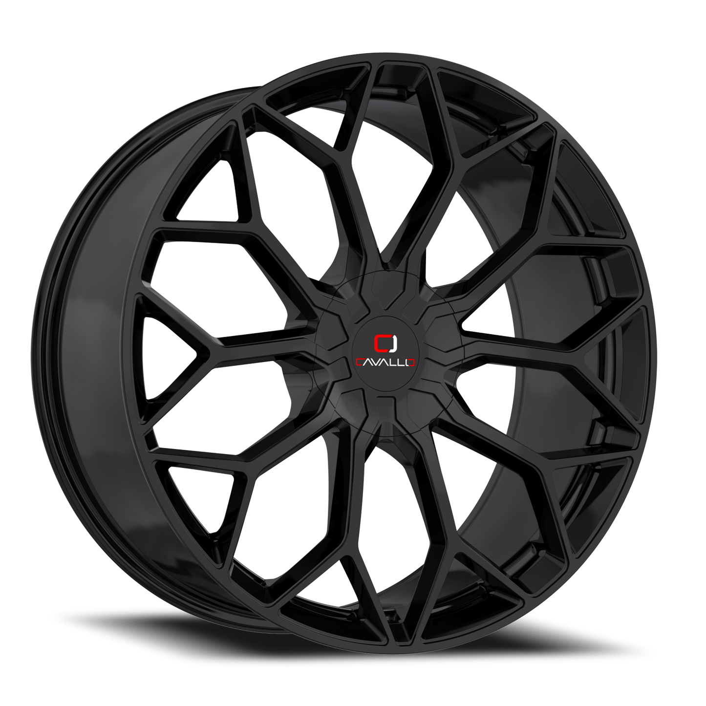CAVALLO CLV-44 20X8.5 35 5X114.3/5X120 GLOSS BLACK