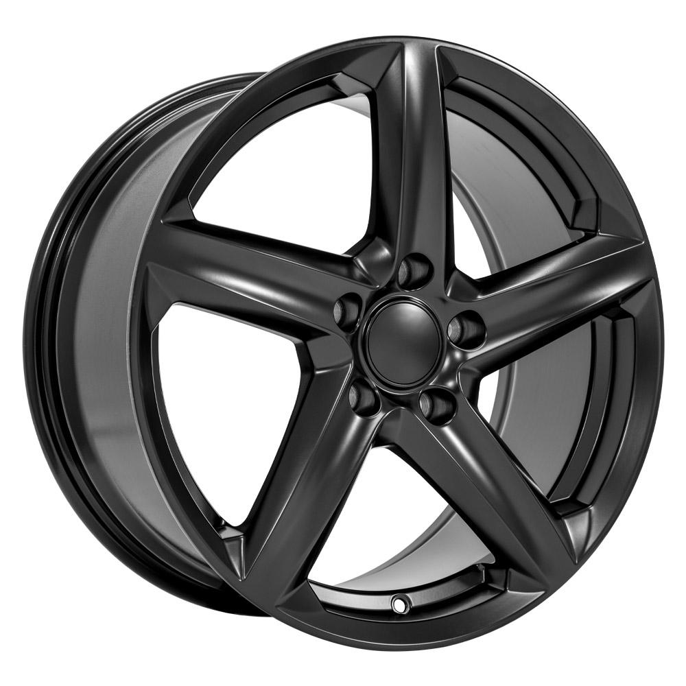 18" Replica Wheel CV02C Fits Chevrolet C7 Corvette 18x8.5 Satin Black Wheel