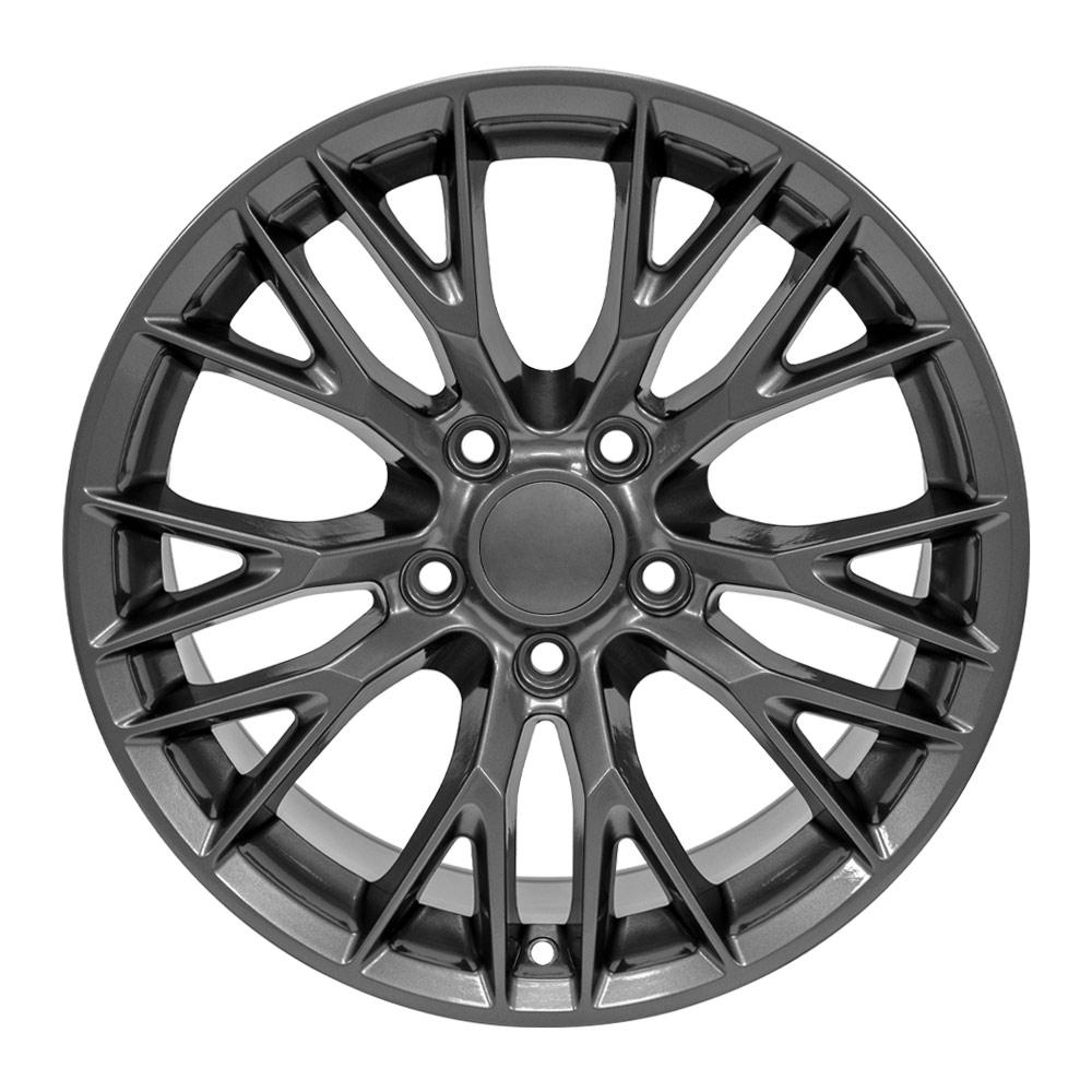 17" Replica Wheel CV22 Fits Chevrolet Corvette C7 Z06 17x9.5 Gunmetal Wheel