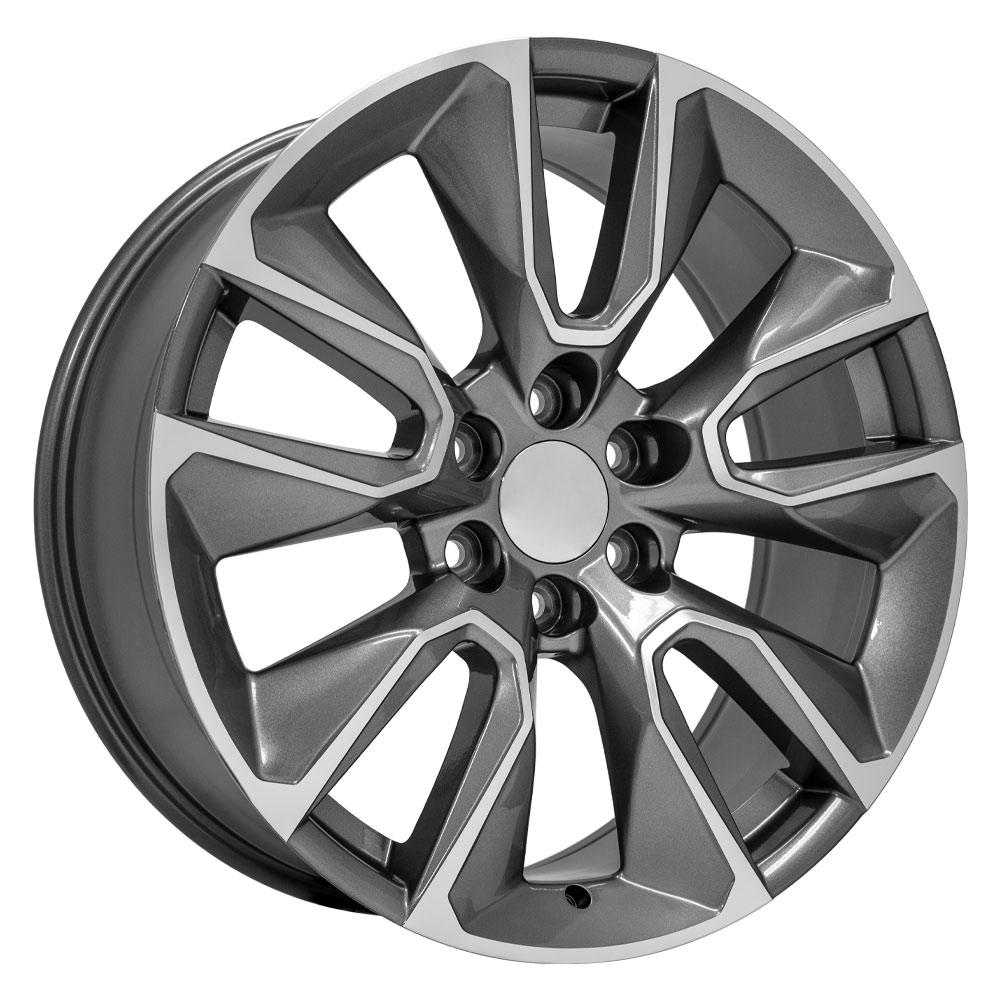 22" Replica Wheel CV32 Fits Chevrolet Silverado 1500 22x9 Gunmetal Wheel