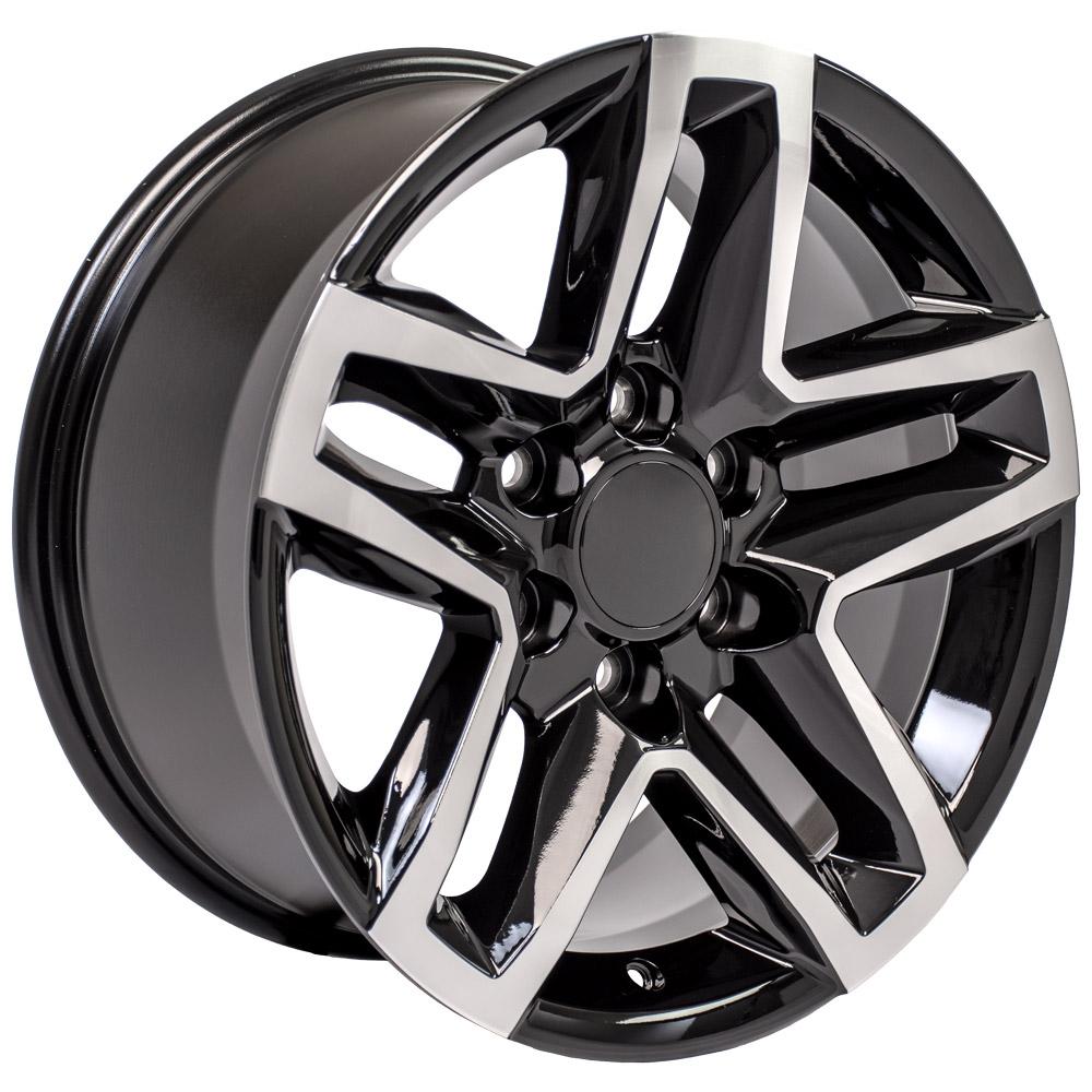 18" Replica Wheel CV34B Fits Chevrolet Silverado 18x8.5 Machined Wheel