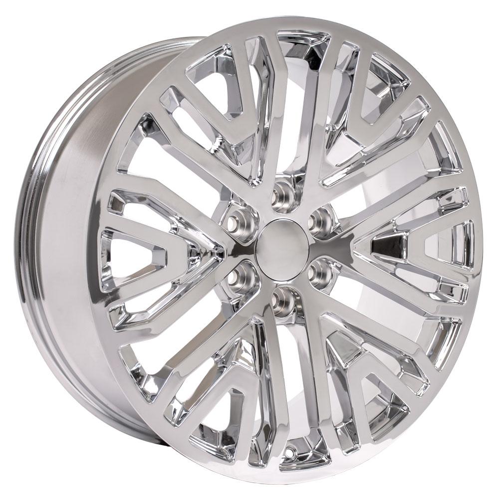 22" Replica Wheel CV37 Fits GMC Sierra 22x9 Chrome Wheel