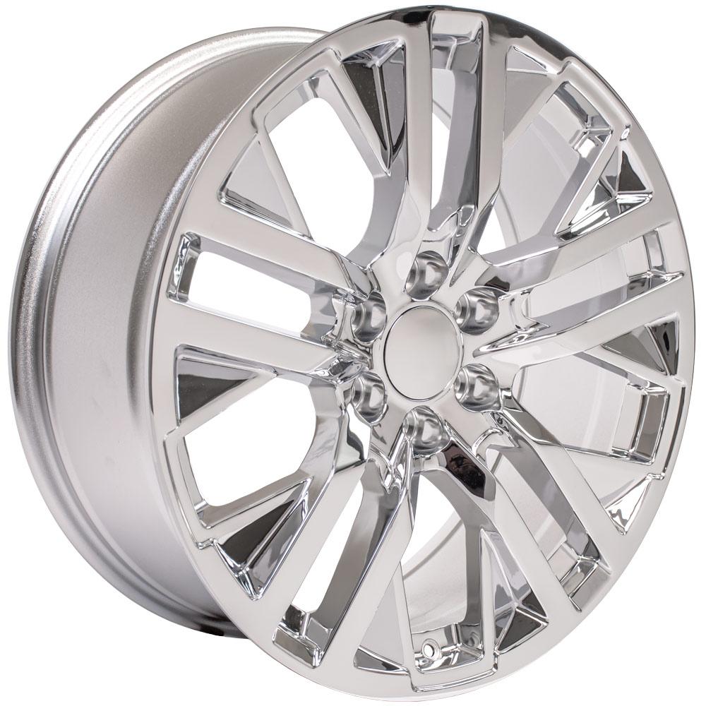 22" Replica Wheel CV38 Fits GMC Sierra 22x9 Chrome Wheel