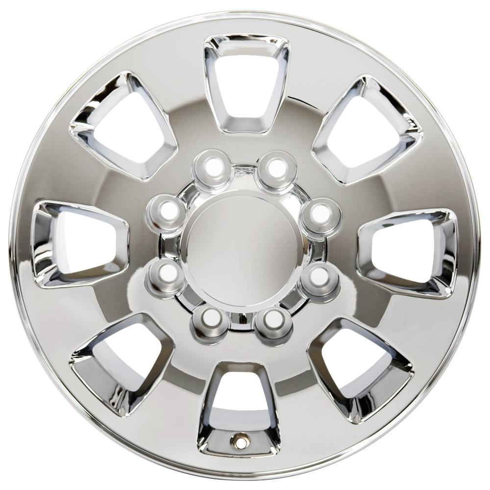 18" Replica Wheel CV75B Fits GMC Sierra 18x8 Chrome Wheel
