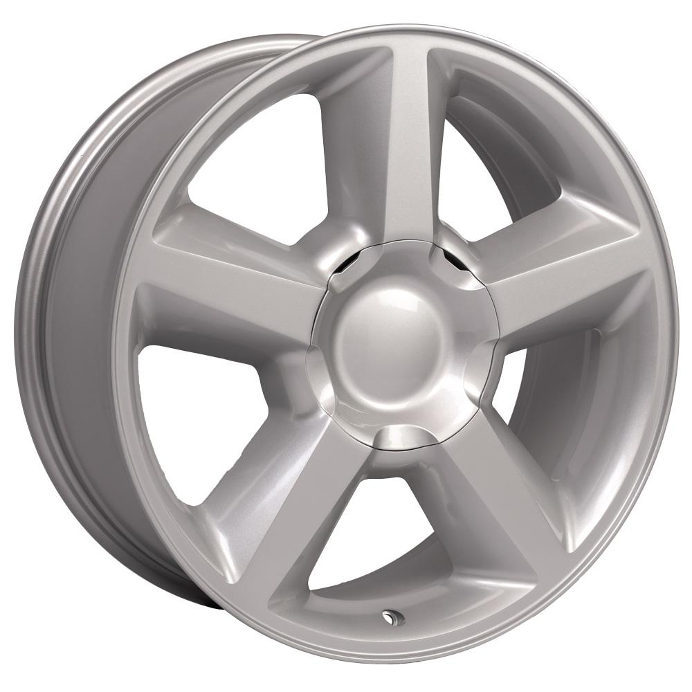 20" Replica Wheel CV83 Fits Chevrolet Tahoe 20x8.5 Silver Wheel
