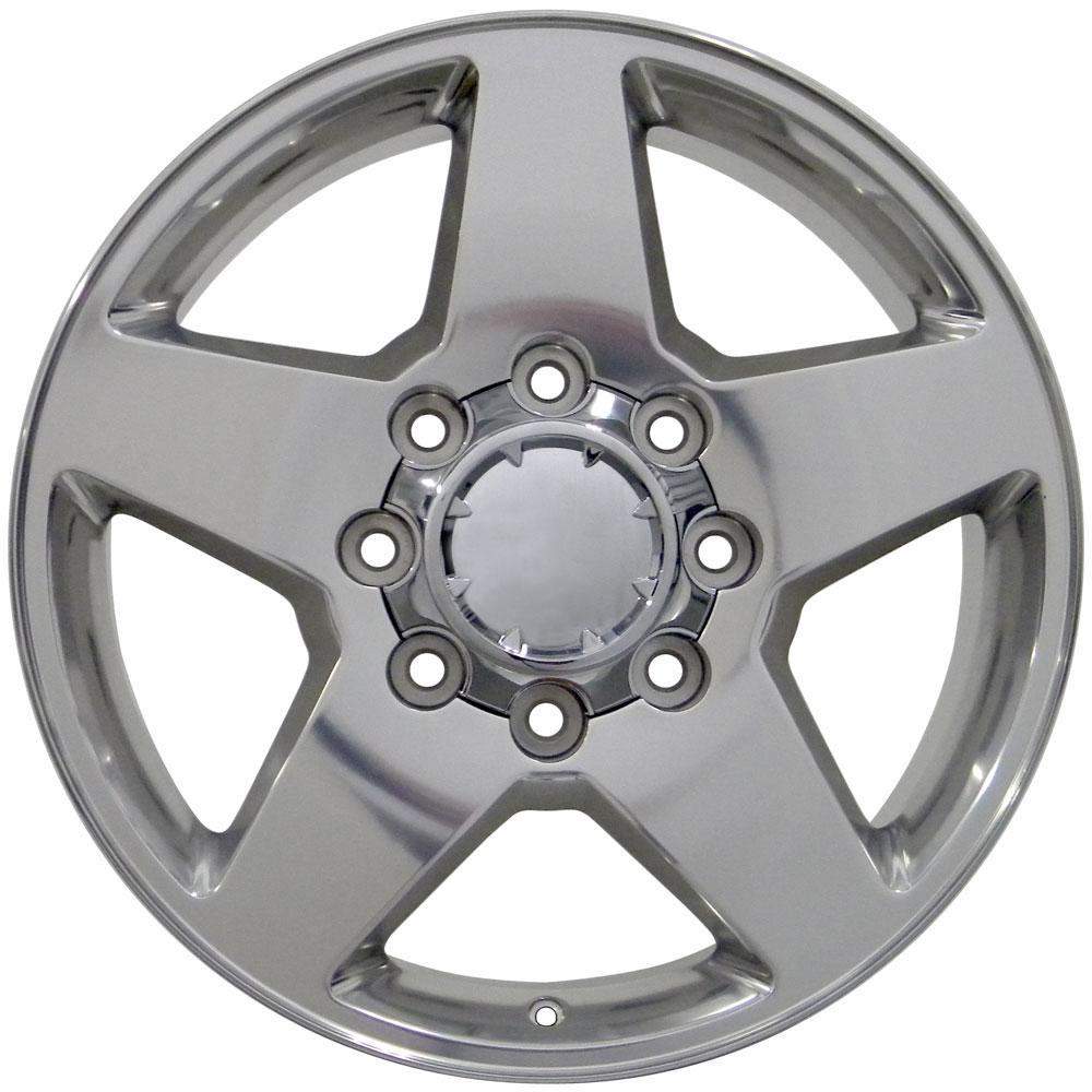 20" Replica Wheel CV91A 8 Lug Fits Chevrolet 20x8.5 Polished Wheel
