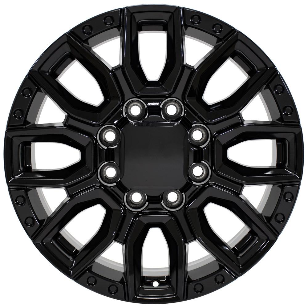 20" Replica Wheel CV97B Fits GMC Sierra 2500/3500 20x8.5 Gloss Black Wheel