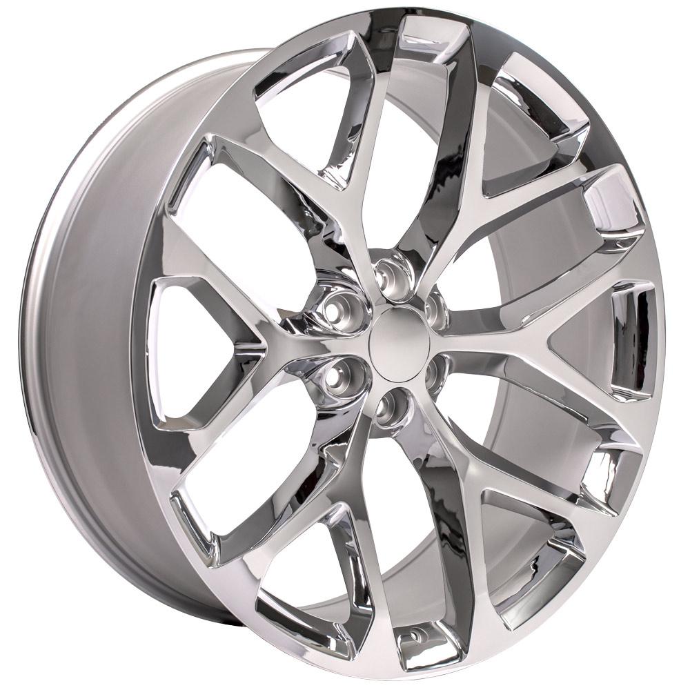 26" Replica Wheel CV98B Fits Chevy Silverado 26x10 Chrome Wheel