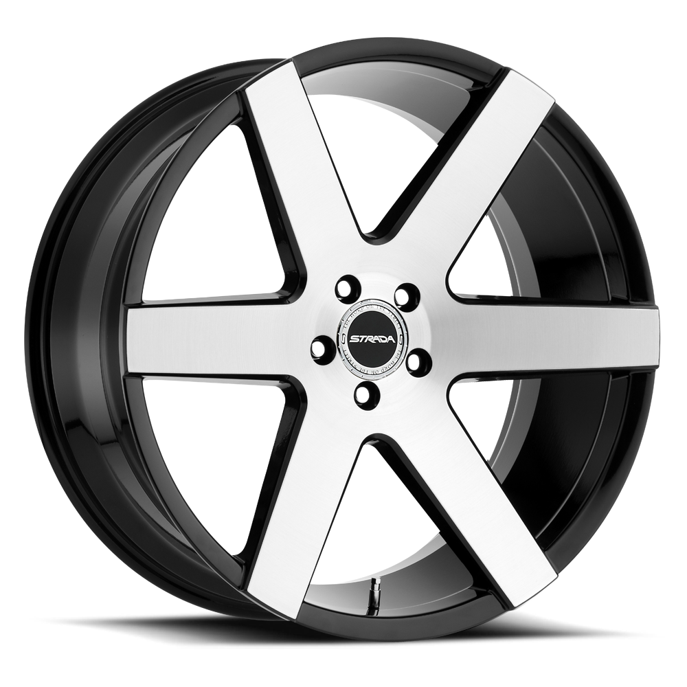 STRADA S60 CODA 20X8.5 35MM 5X108 GLOSS BLACK MACHINED | S60050835GBM