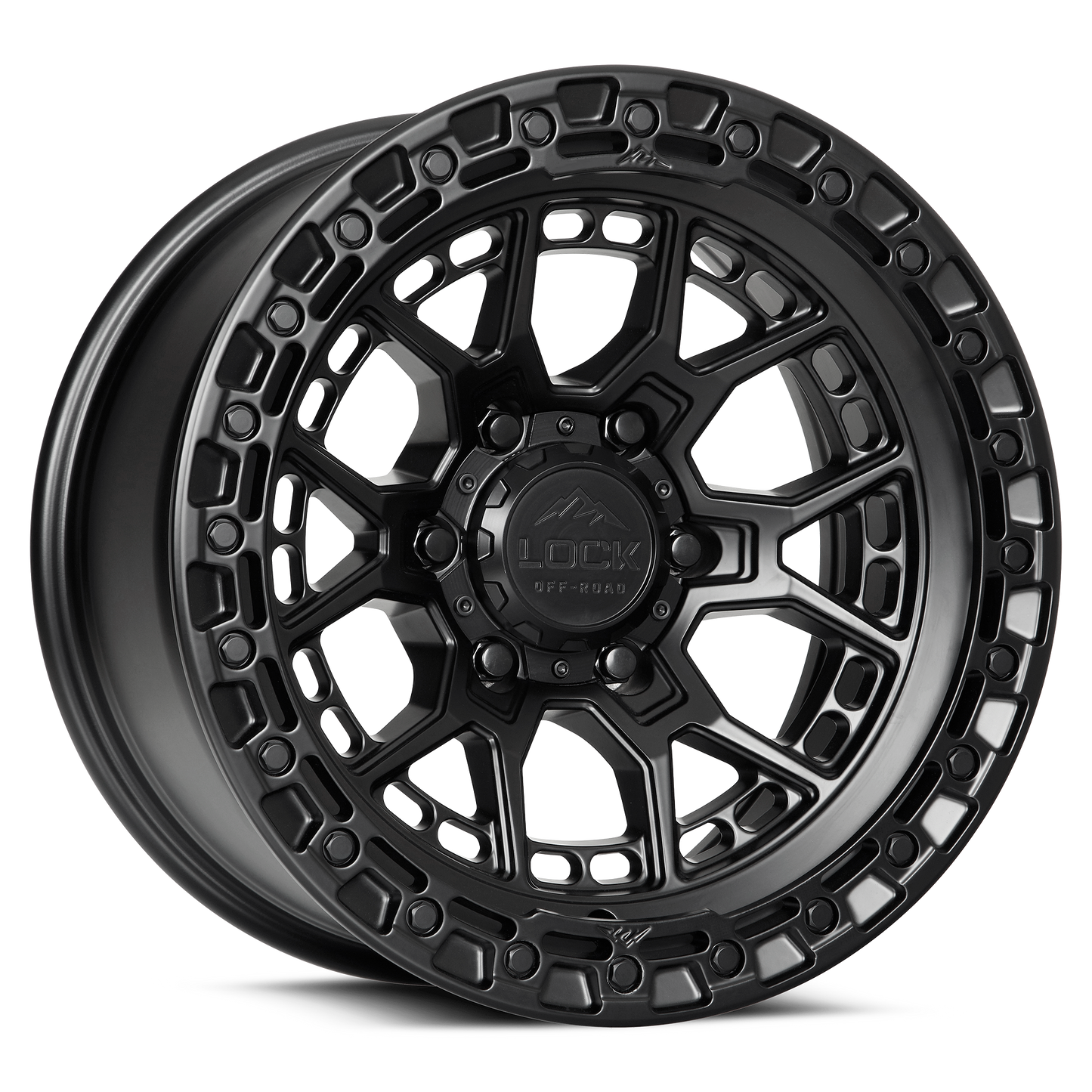 LOCK OFFROAD COMMANDO 20X9 0 6X139.7 MATTE BLACK W MATTE BLACK RING
