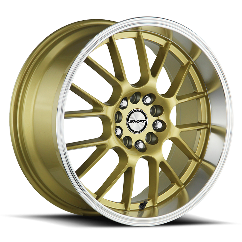 SHIFT H28 CRANK 17X7.5 30MM 5X114.3/5X120 GOLD POLISHED LIP | H28750130GP