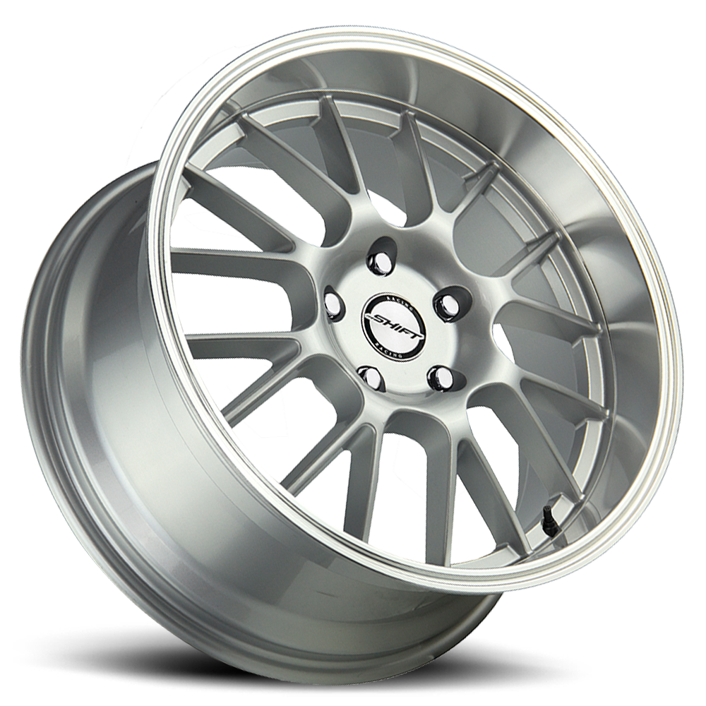 SHIFT H28 CRANK 18X8.5 30MM 5X100/5X114.3 SILVER POLISHED LIP | H28850030SP