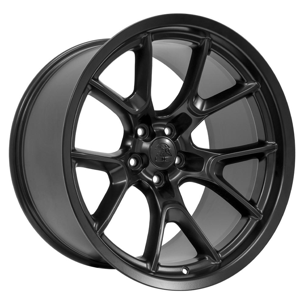 20" Replica Wheel DG21 Fits Dodge Challenger 20x11 Satin Black Wheel