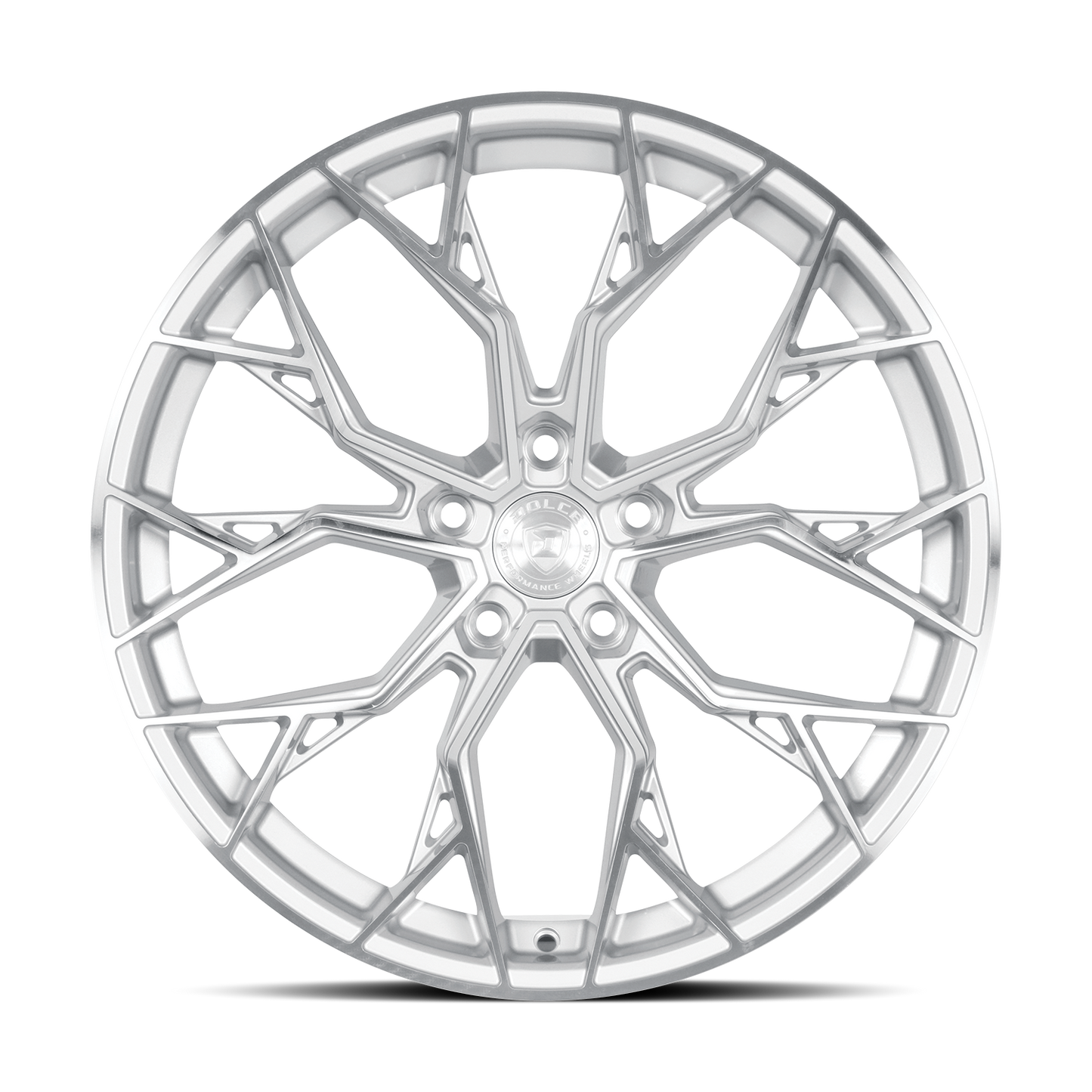 DOLCE PERFORMANCE ARIA 20X10 40 5X112 GLOSS SILVER MACHINED FACE