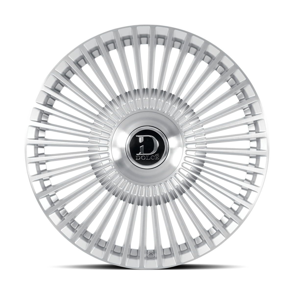 DOLCE LUXURY TRENTO 22X9 30 5X112/120 GLOSSY SLIVER BRUSH FACE