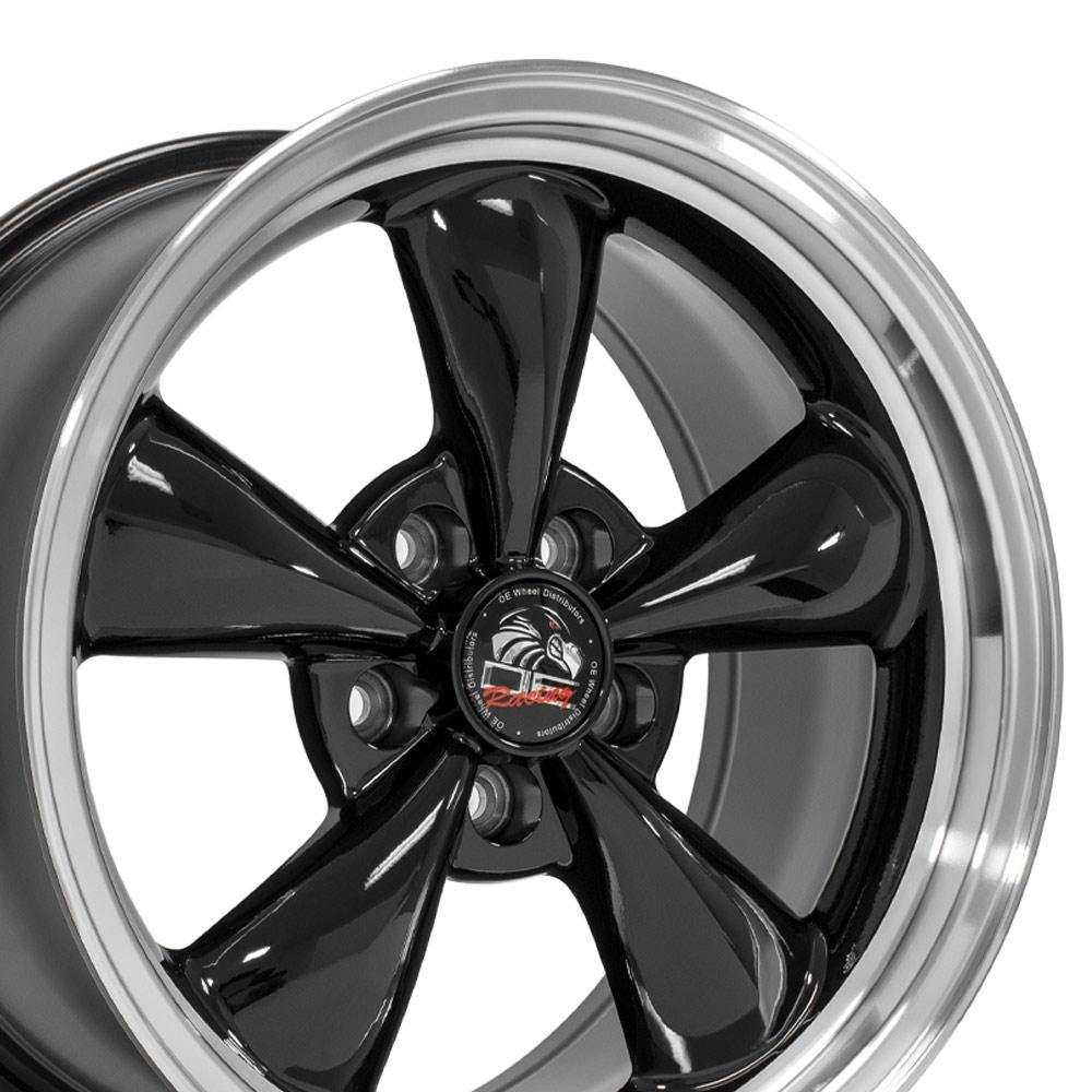 17" Replica Wheel FR01 Fits Ford Mustang Bullitt 17x9 Black Wheel