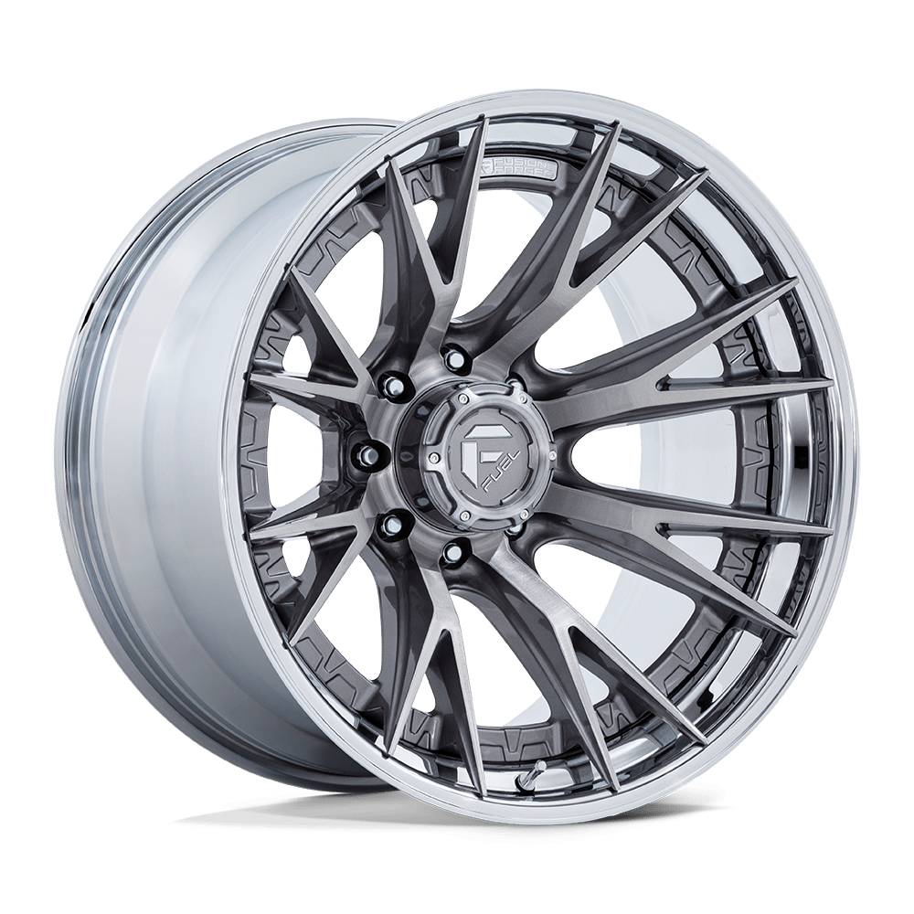 Fuel 1Pc FC402 CATALYST - 20x10 -18mm 8x170 PLATINUM W/ CHROME LIP Wheel | FC402AP20108718N