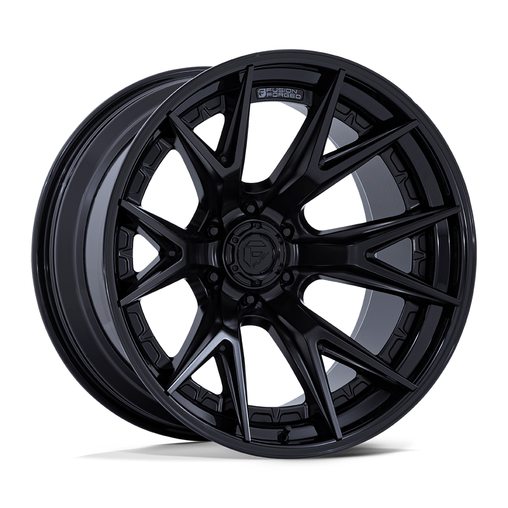 FUEL 1PC FC402 CATALYST 17X9 1 6X139.7 MATTE BLACK W/ GLOSS BLACK LIP
