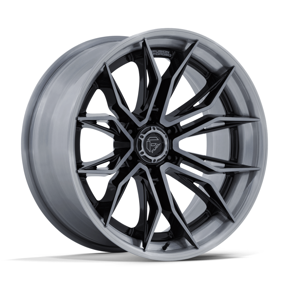 FUEL 1PC FC404 MUTINY 22X9.5 20 6X139.7 GLOSS BLACK BRUSHED DARK TINT