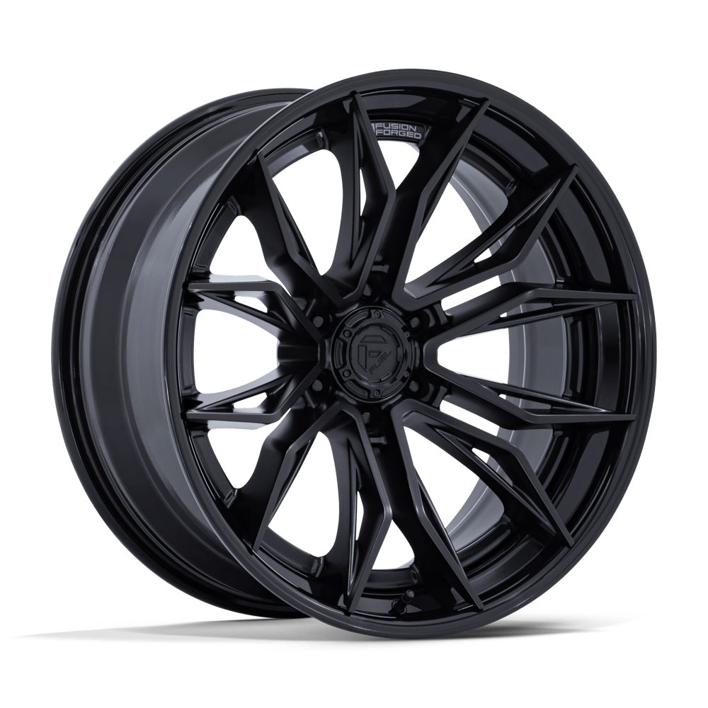 FUEL 1PC FC404 MUTINY 20X9 1 6X139.7 MATTE BLACK W/ GLOSS BLACK LIP
