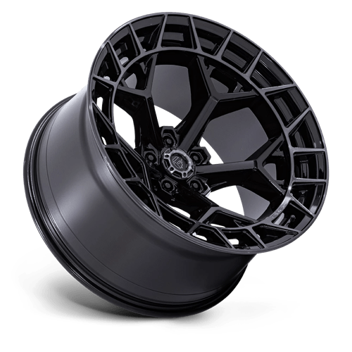 FUEL 1PC FC873 CHARGER 22X12 -44 5X127 GLOSS BLACK BRUSHED DARK TINT